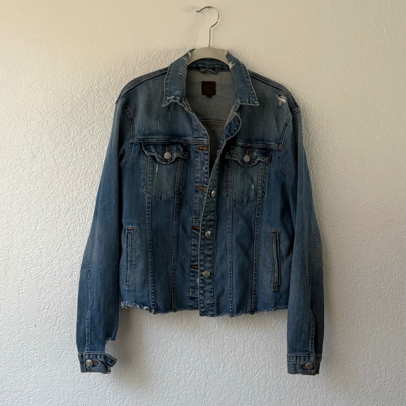 Joe’s Women’s Distressed Frannie Relaxed Slightly Thrashed Denim Jacket Small - Picture 1 of 16